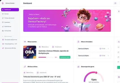 Dashboard da Genius Factory